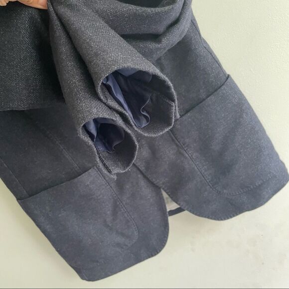 MASSIMO DUTTI Wool Blazer Navy Blue 46R - Picture 6 of 11